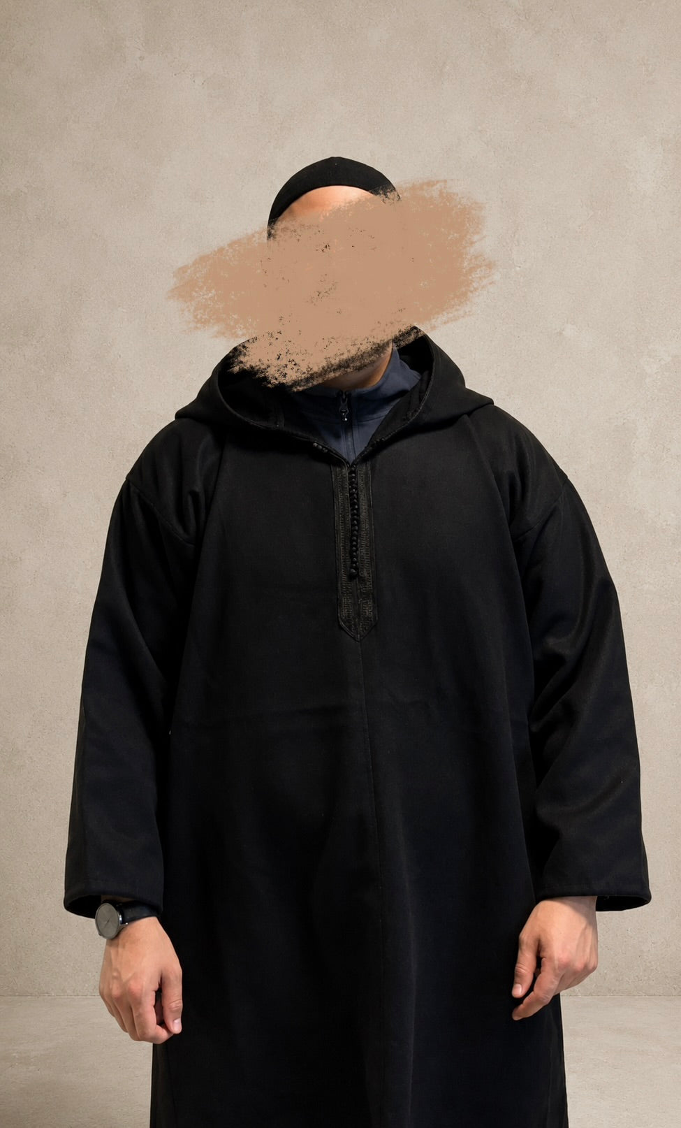 Marockansk Djellaba Svart