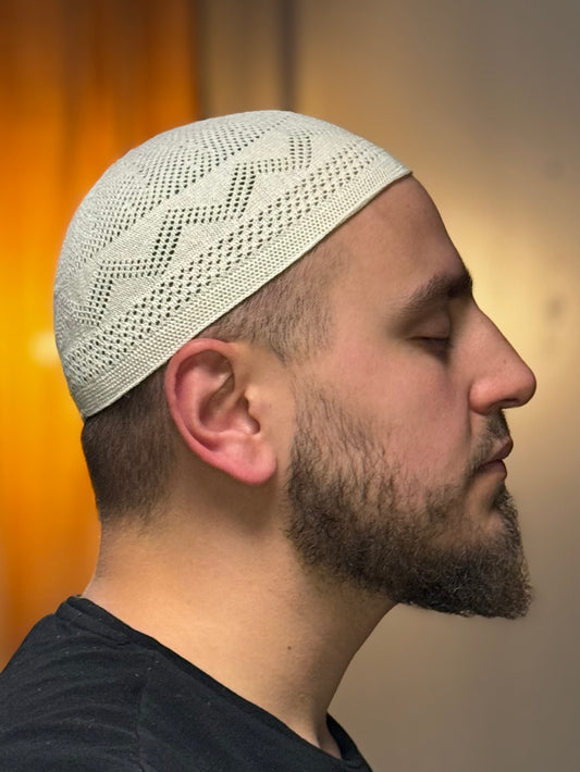 Islamisk Mössa Sandy White