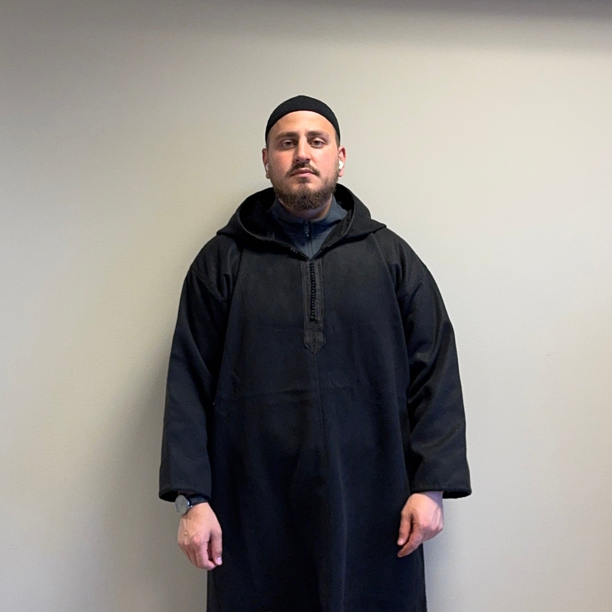 Marockansk Djellaba Svart