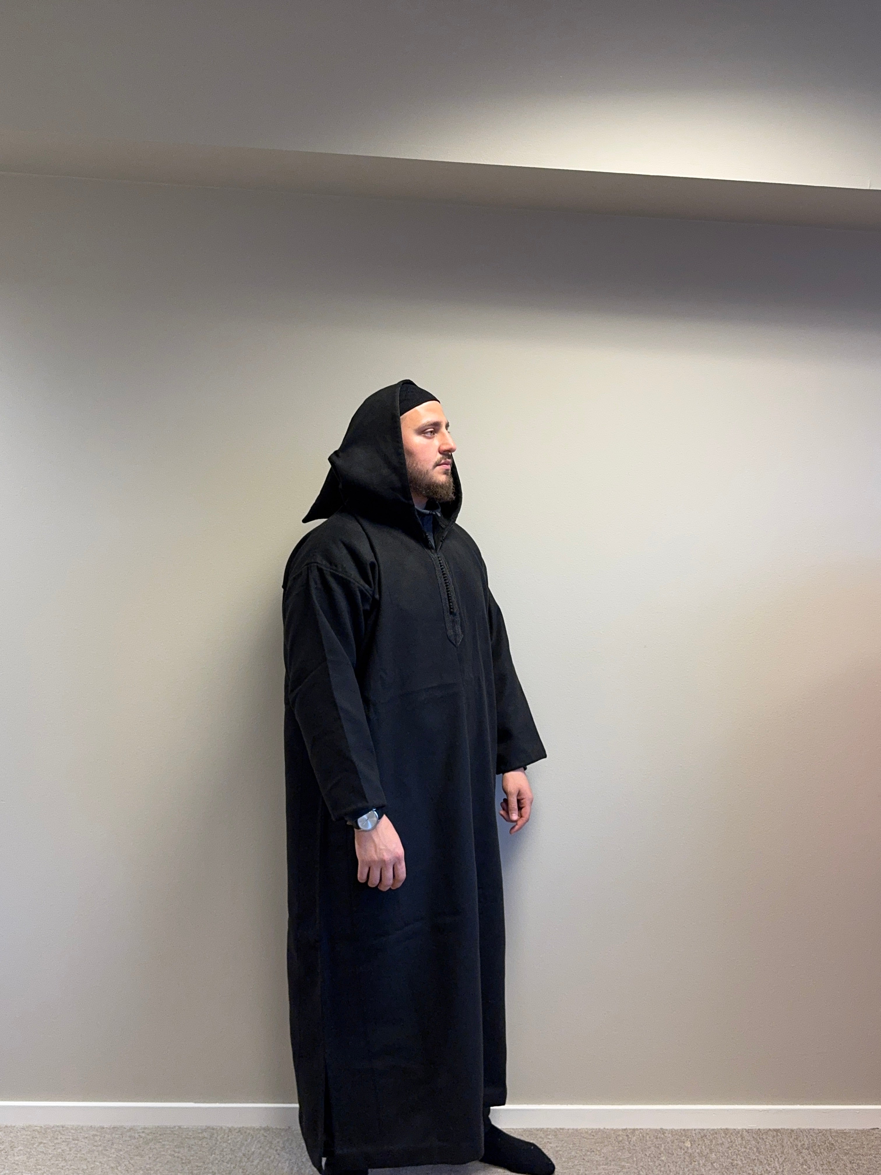 Marockansk Djellaba Svart