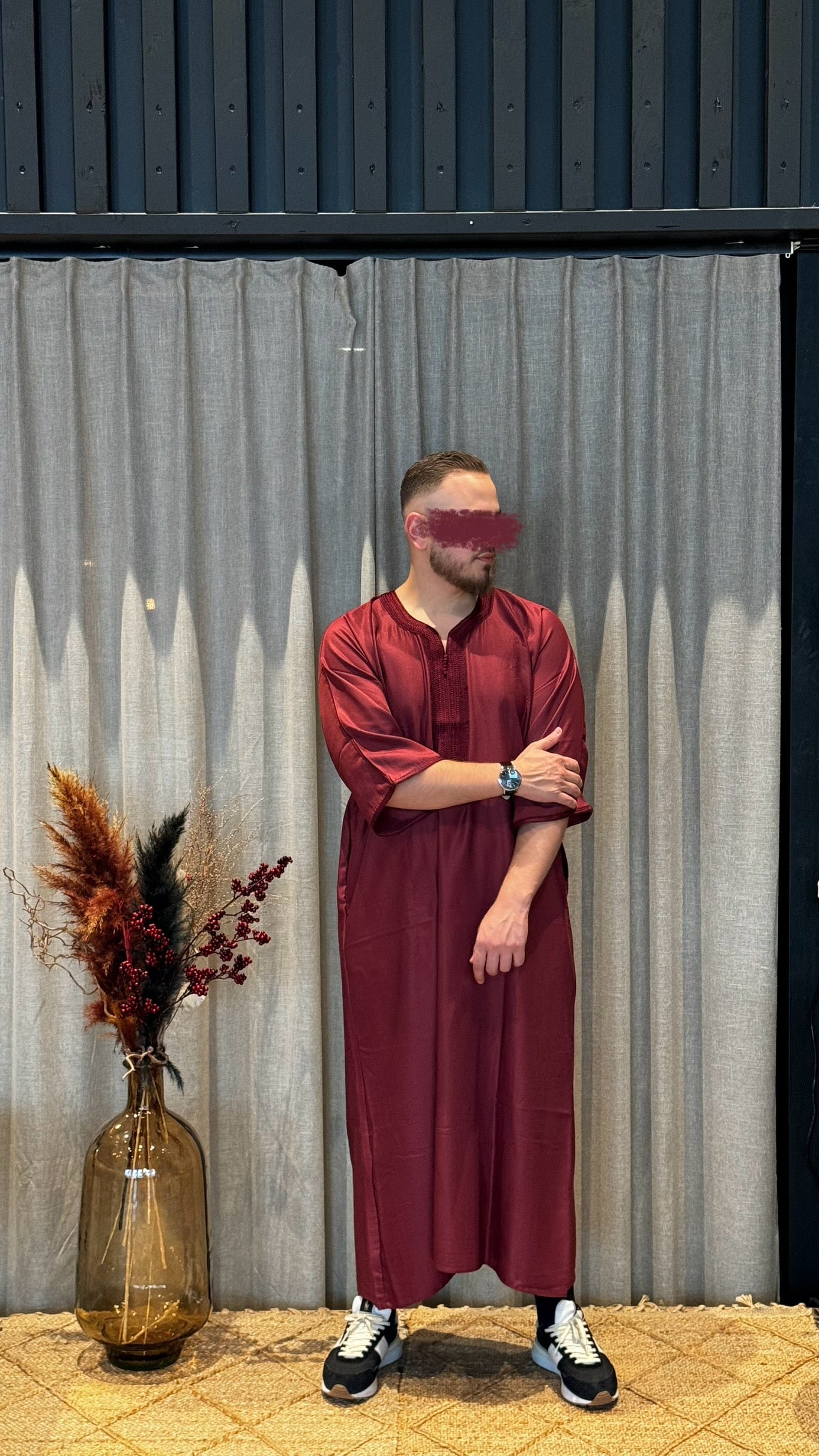 Marockansk Thobe Red