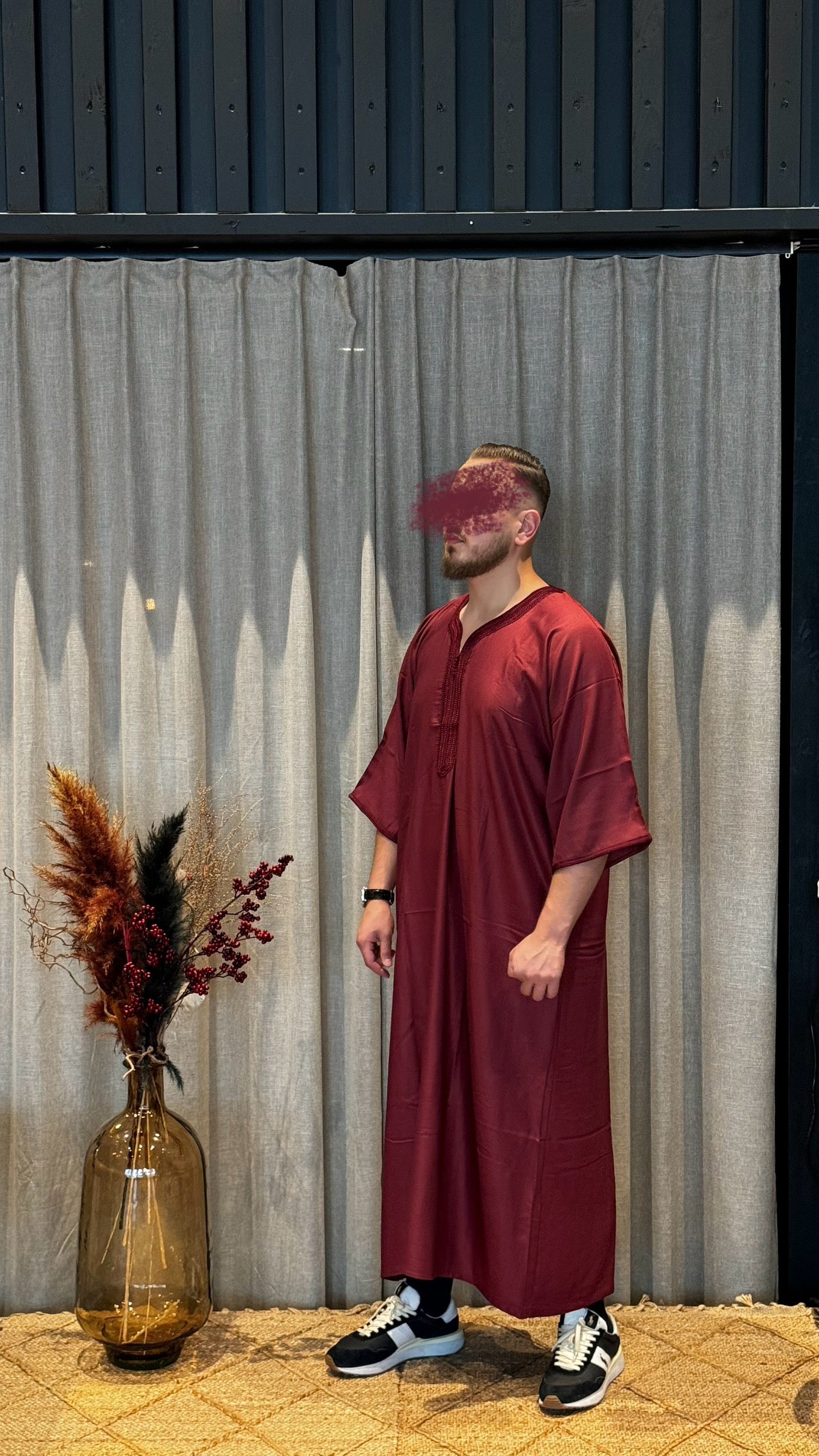 Marockansk Thobe Red