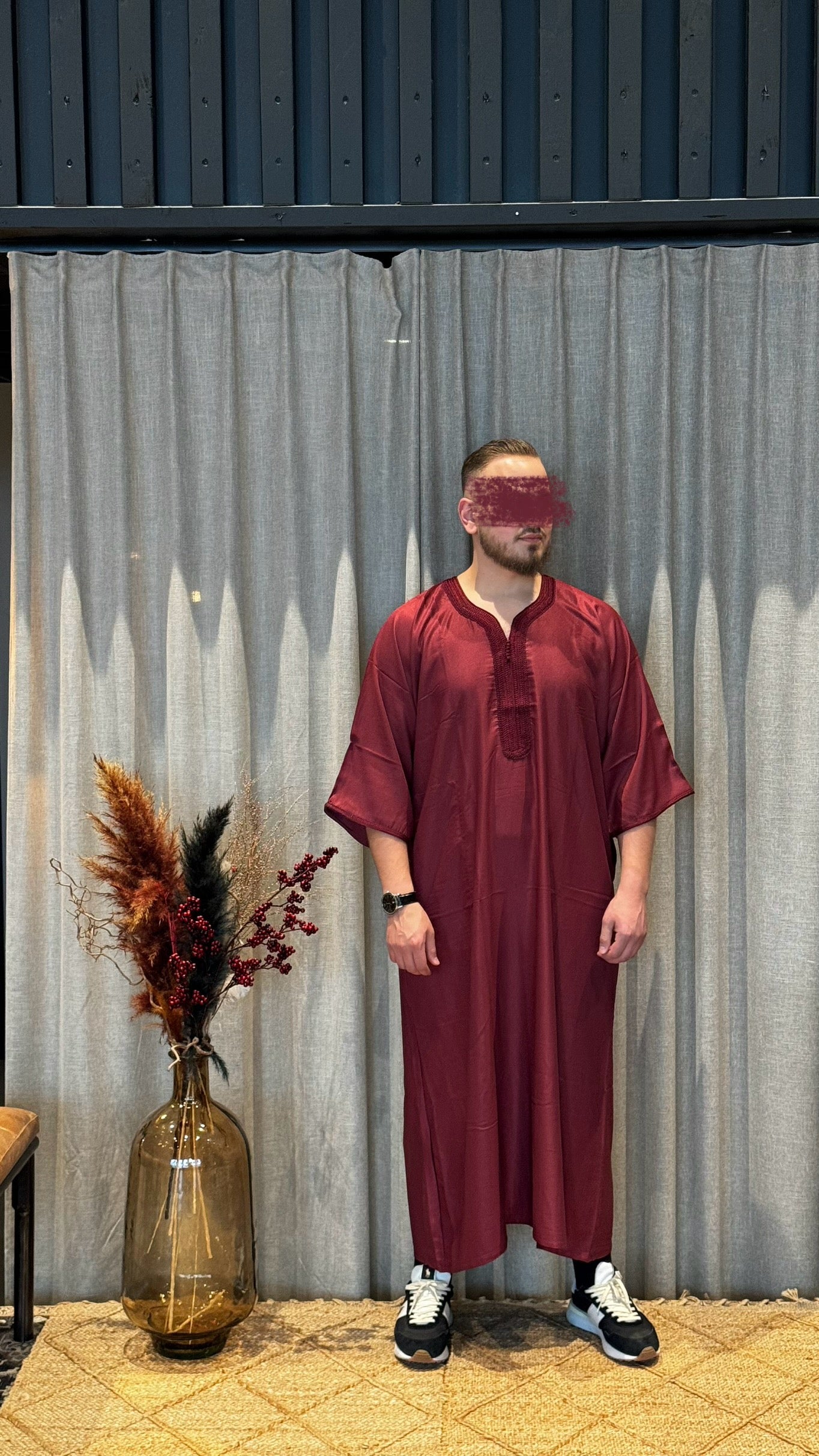 Marockansk Thobe Red