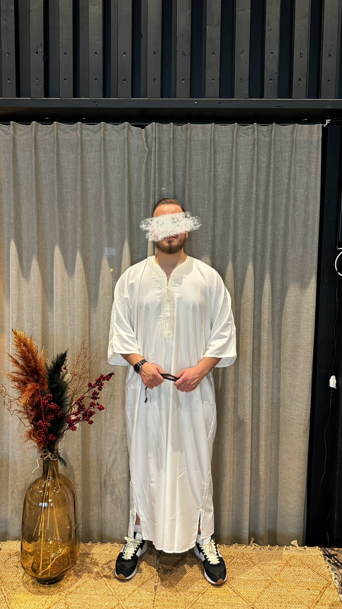 Marockansk Thobe White