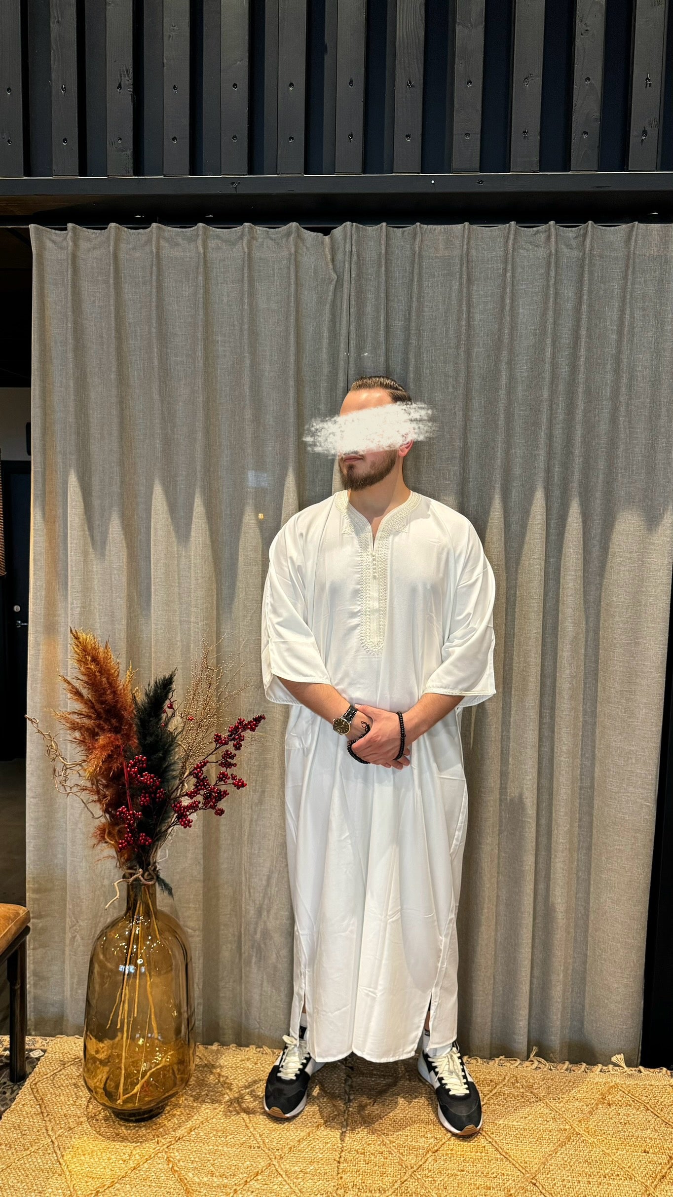 Marockansk Thobe White