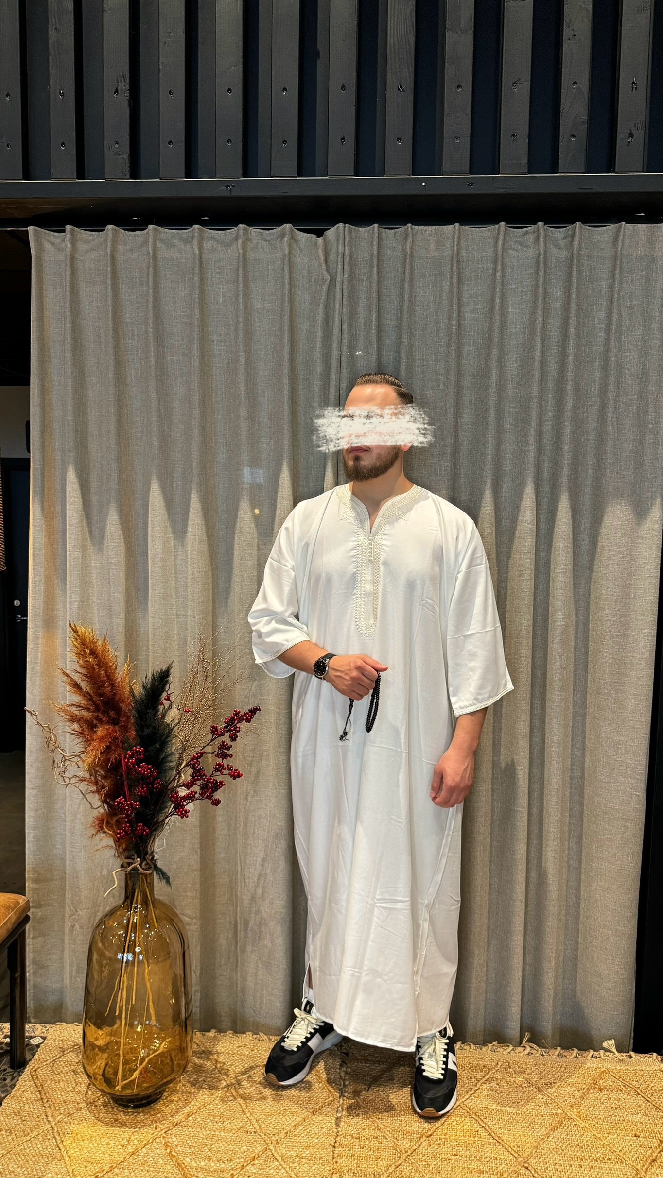 Marockansk Thobe White
