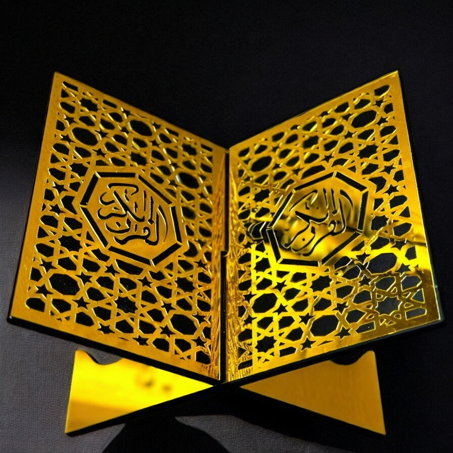 Qu'ran Ställning Gold